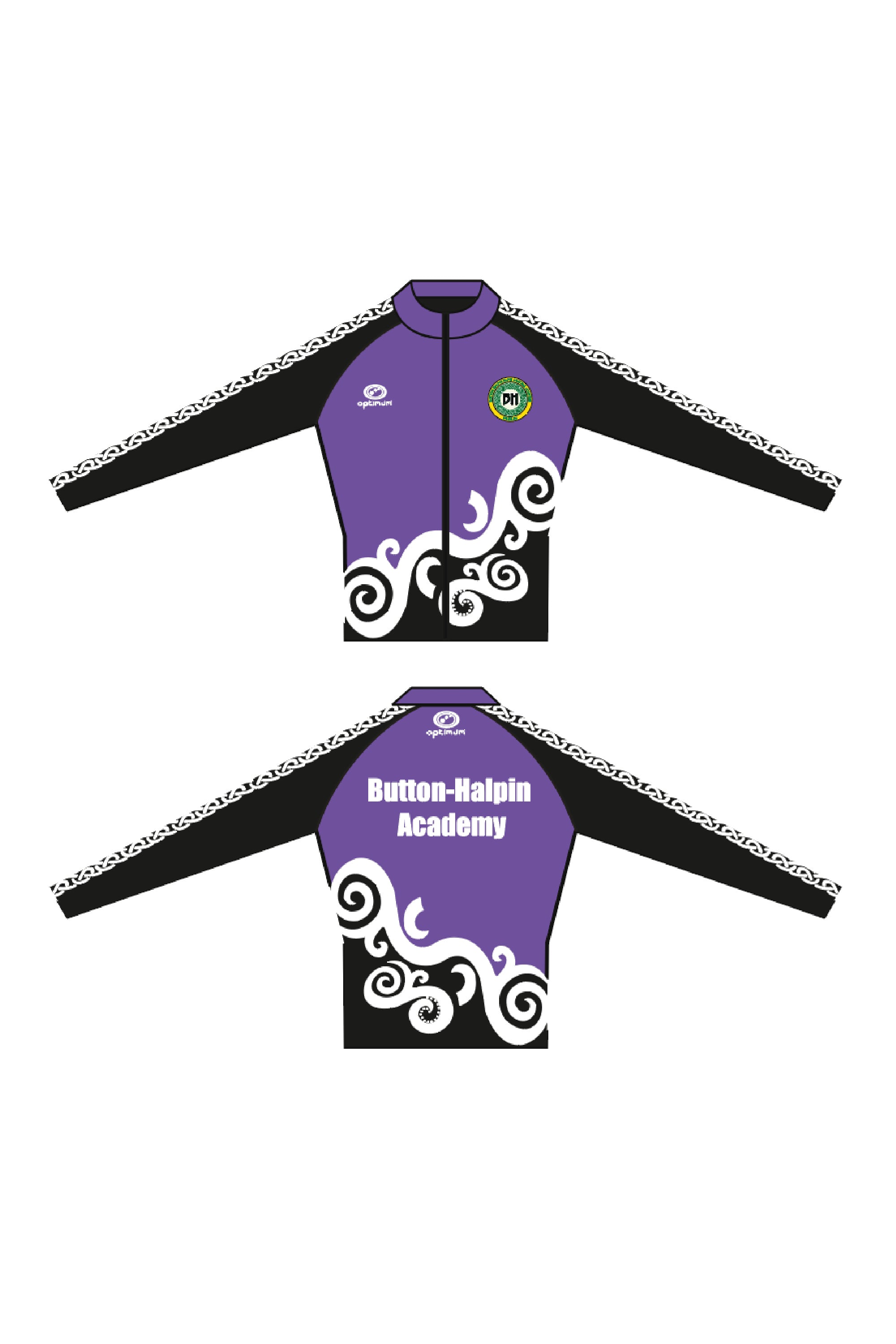 Button Halpin Tracksuit Top - Optimum Teamwear