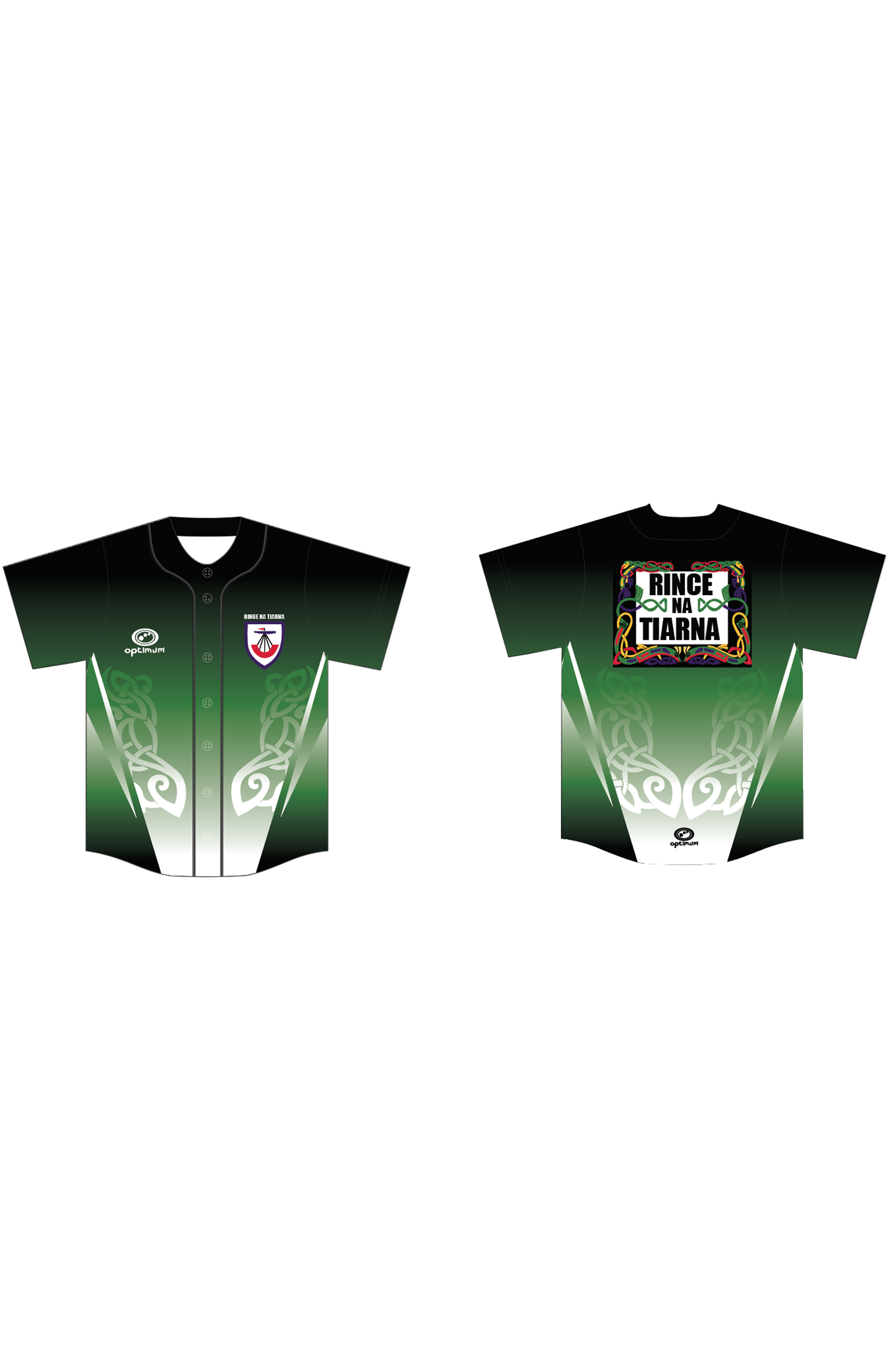 Rince Na Tiarna Baseball Top - Optimum Teamwear