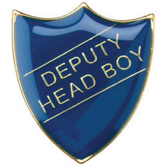 SCHOOL SHIELD BADGE (DEPUTY HEAD BOY) BLUE - 1.25in - Optimum Teamwear