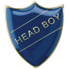 SCHOOL SHIELD BADGE (HEAD BOY) BLUE - 1.25in - Optimum Teamwear