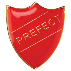 SCHOOL SHIELD BADGE (PREFECT) RED - 1.25in - Optimum Teamwear