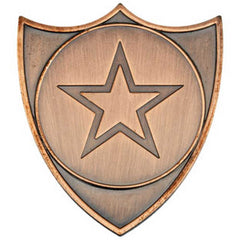 SHIELD BADGE (1in CENTRE) BRONZE - 1.5in - Optimum Teamwear