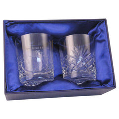 BLUE PRESENTATION BOX FITS 1 WINE OR 2 WHISKEY OR 2 BRANDY - 218 x 148 x 100mm - Optimum Teamwear