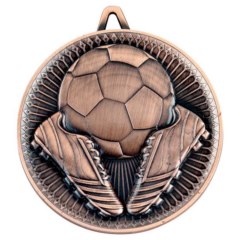 FOOTBALL DELUXE MEDAL BRONZE - 2.35in - Optimum Teamwear