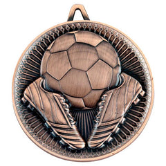 FOOTBALL DELUXE MEDAL BRONZE - 2.35in - Optimum Teamwear