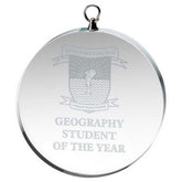 CLEAR GLASS ROUND MEDAL (6mm THICK) - 2.75in - Optimum Teamwear