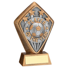 BRZ/GOLD DIAMOND HOLDER WITH 'PLAYER OF THE YEAR' DISC AND PLATE - 5.25in