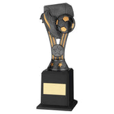 PEWTER/GOLD PLASTIC 'WEMBLEY' FIGURE ON BASE (1in CEN) - 9.5in - Optimum Teamwear