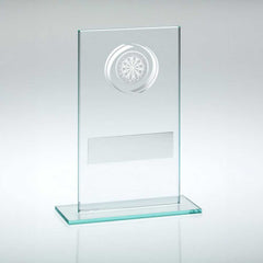 JADE/SILVER GLASS WITH DARTS INSERT AND PLATE - 5.5in - Optimum Teamwear