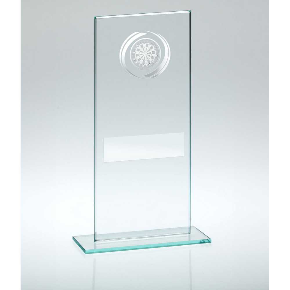 JADE/SILVER GLASS WITH DARTS INSERT AND PLATE - 7.25in - Optimum Teamwear