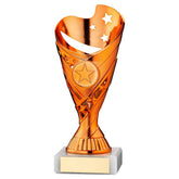 COPPER/WHITE PLASTIC 'SABRE' CUP ASSEMBLED ON MARBLE (1in CEN) - 7in - Optimum Teamwear