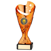 COPPER PLASTIC 'SABRE' CUP ON BLACK MARBLE ASSEMBLED TROPHY (1" CEN) - 6.75in - Optimum Teamwear