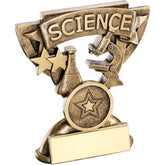 BRZ/GOLD SCIENCE MINI CUP WITH PLATE (1in CENTRE) - 3.75in - Optimum Teamwear
