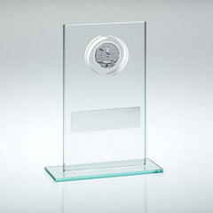 JADE/SILVER GLASS WITH POOL/SNOOKER INSERT AND PLATE - 5.5in - Optimum Teamwear