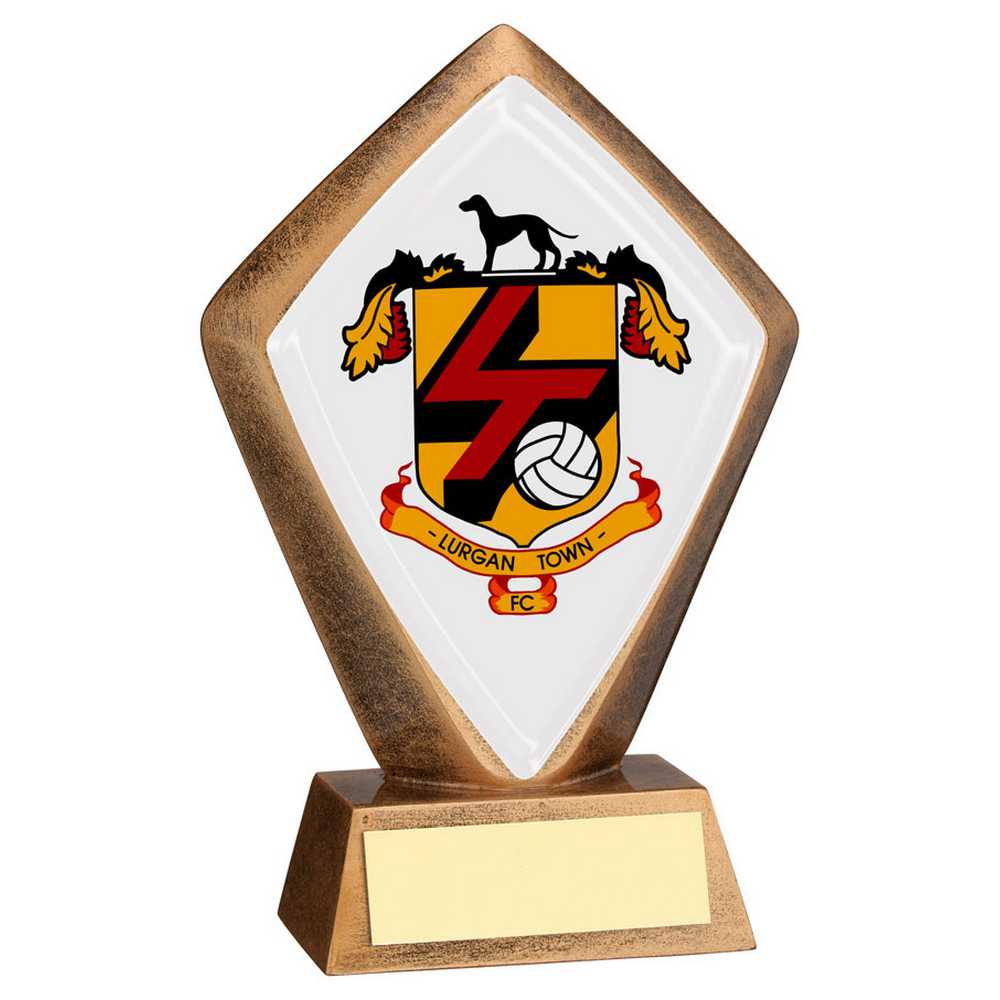 BRZ/GOLD SPECIAL DIAMOND HOLDER AND PLATE (SP-DIAMOND CENTRE) - 5.25in - Optimum Teamwear