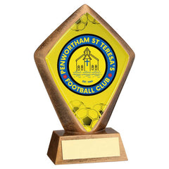 BRZ/GOLD SPECIAL DIAMOND HOLDER AND PLATE (SP-DIAMOND CENTRE) - 5.25in - Optimum Teamwear