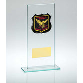 JADE GLASS PLAQUE WITH PLATE (REQUIRES SP-SHIELD OR SHIRT-B) - 7.25in - Optimum Teamwear
