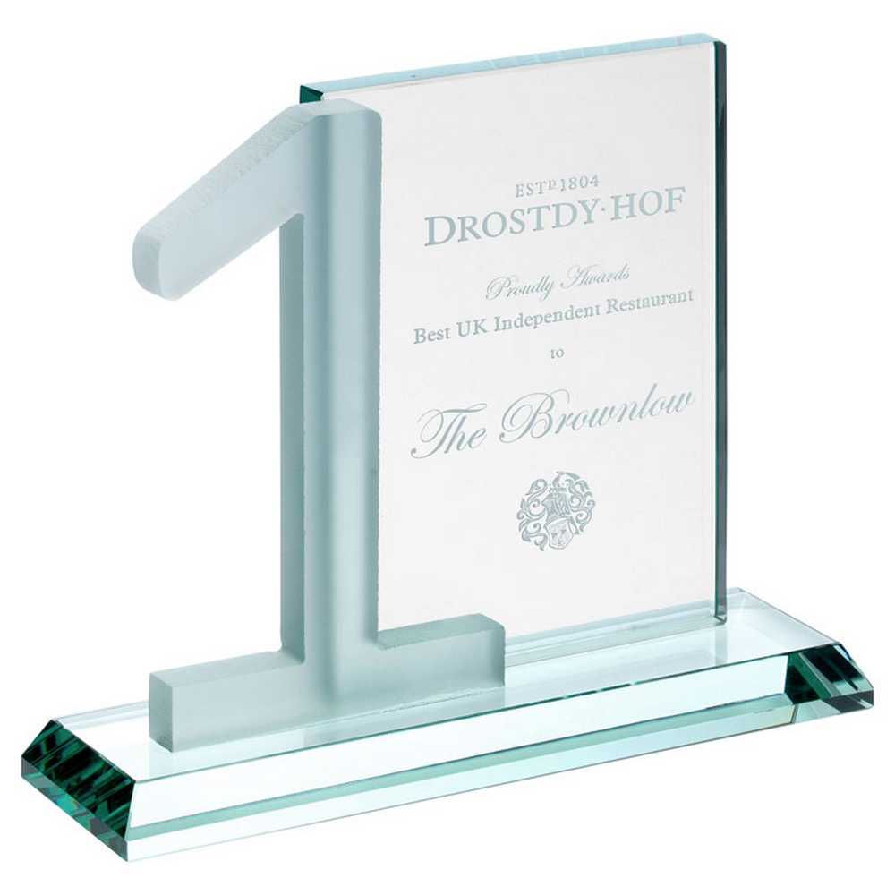 JADE GLASS RECTANGLE WITH FROSTED NO.1 (10mm THICK) - 6in - Optimum Teamwear