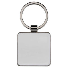 METAL SQUARE KEY FOB WITH WHITE FILL (FOR SUBLIMATION) - 2in - Optimum Teamwear
