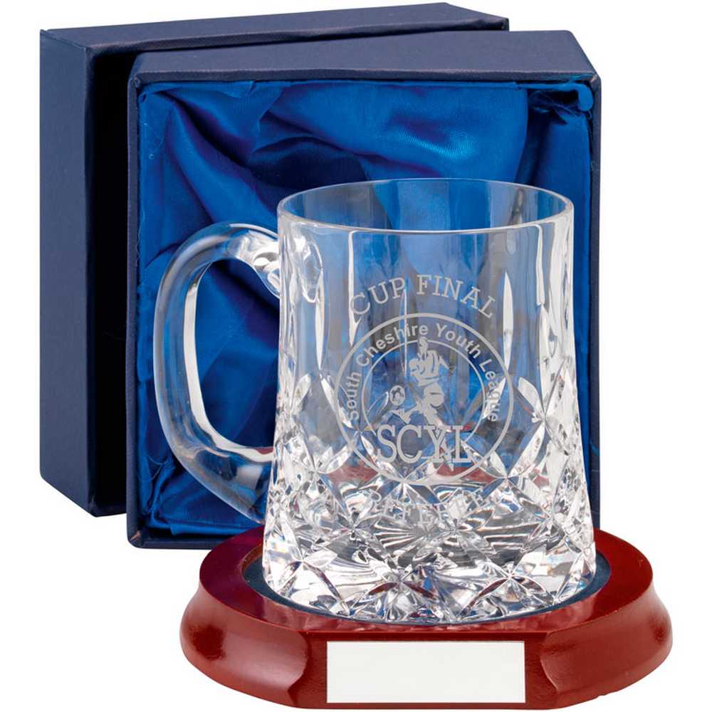 GLASS TANKARD 435ML BLANK PANEL - 4in - Optimum Teamwear