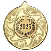 SUNSHINE MEDAL (1in CENTRE) GOLD - 2in - Optimum Teamwear