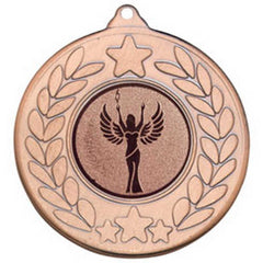 STARS AND WREATH MEDAL (1in CENTRE) BRONZE - 2in - Optimum Teamwear