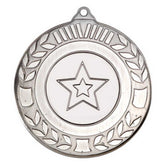 WREATH MEDAL (1in CENTRE) ANTIQUE SILVER - 2in - Optimum Teamwear