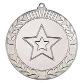 WREATH MEDAL (2in CENTRE) ANTIQUE SILV - 2.75in - Optimum Teamwear