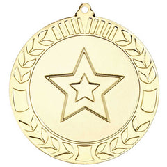 WREATH MEDAL (2in CENTRE) GOLD - 2.75in - Optimum Teamwear