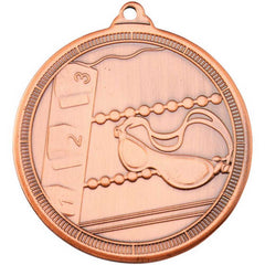SWIMMING 'MULTI LINE' MEDAL BRONZE - 2in - Optimum Teamwear