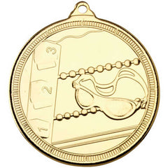 SWIMMING 'MULTI LINE' MEDAL GOLD - 2in - Optimum Teamwear