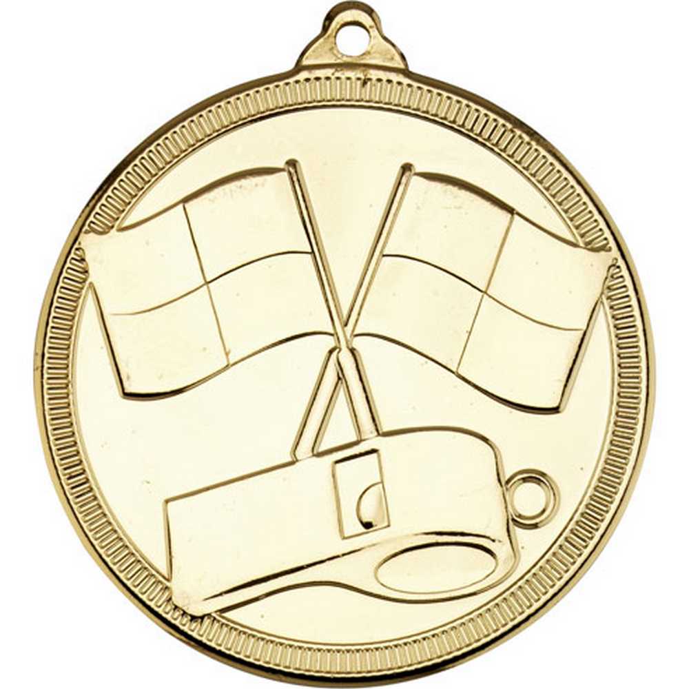 REFEREE 'MULTI LINE' MEDAL GOLD - 2in - Optimum Teamwear