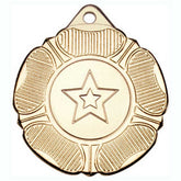 TUDOR ROSE MEDAL (1in CENTRE) GOLD - 2in - Optimum Teamwear