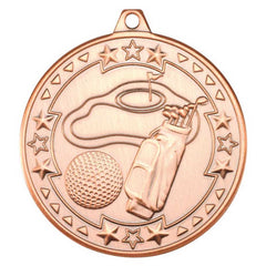 GOLF TRI STAR MEDAL BRONZE - 2in - Optimum Teamwear