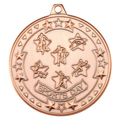 SPORTS DAY TRI STAR MEDAL BRONZE - 2in - Optimum Teamwear