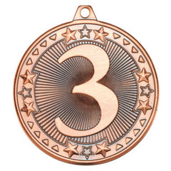 TRI STAR MEDAL 3RD BRONZE - 2in - Optimum Teamwear
