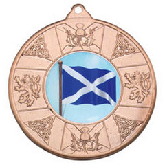 SCOTLAND MEDAL (1in CENTRE) BRONZE - 2in - Optimum Teamwear