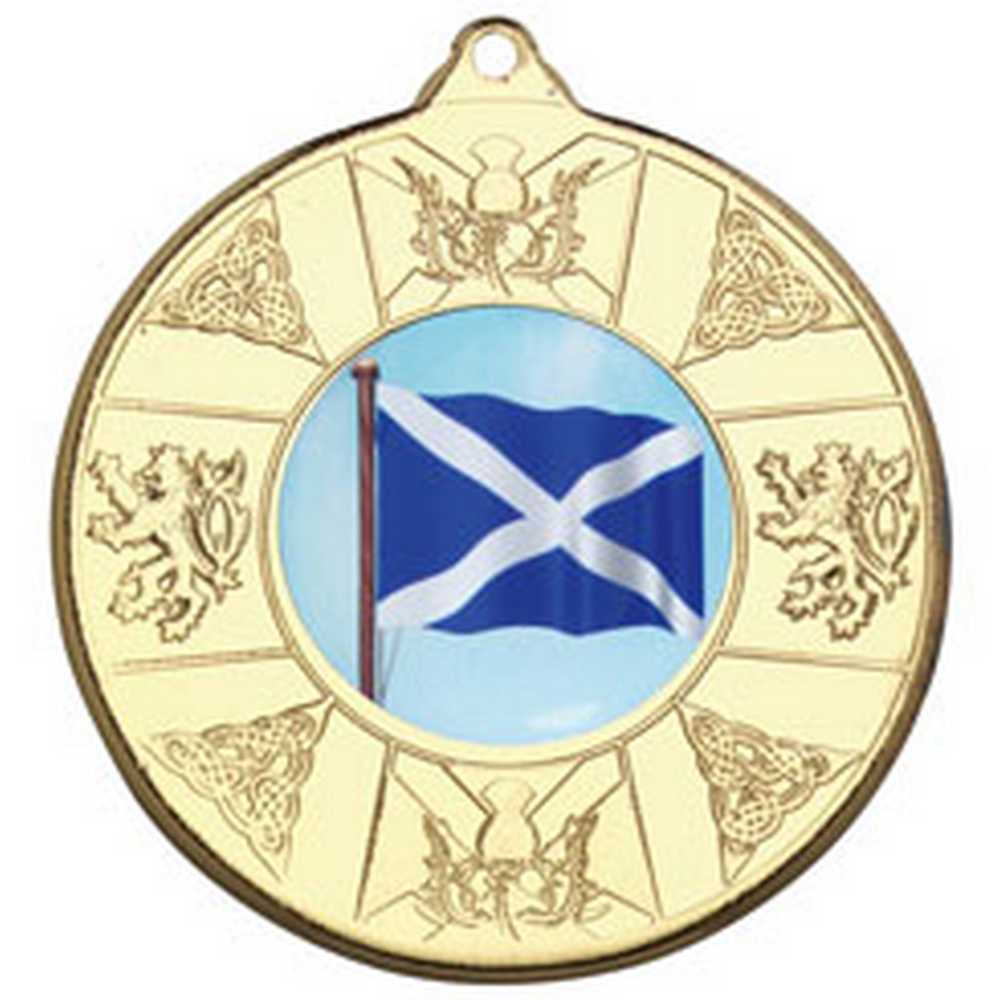 SCOTLAND MEDAL (1in CENTRE) GOLD - 2in - Optimum Teamwear