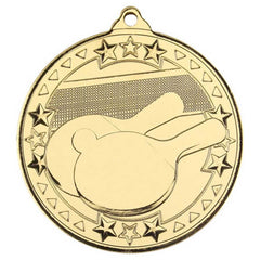 TABLE TENNIS TRI STAR MEDAL GOLD - 2in - Optimum Teamwear