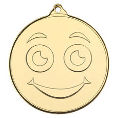 SMILEY FACE GOLD MEDAL - 2in - Optimum Teamwear
