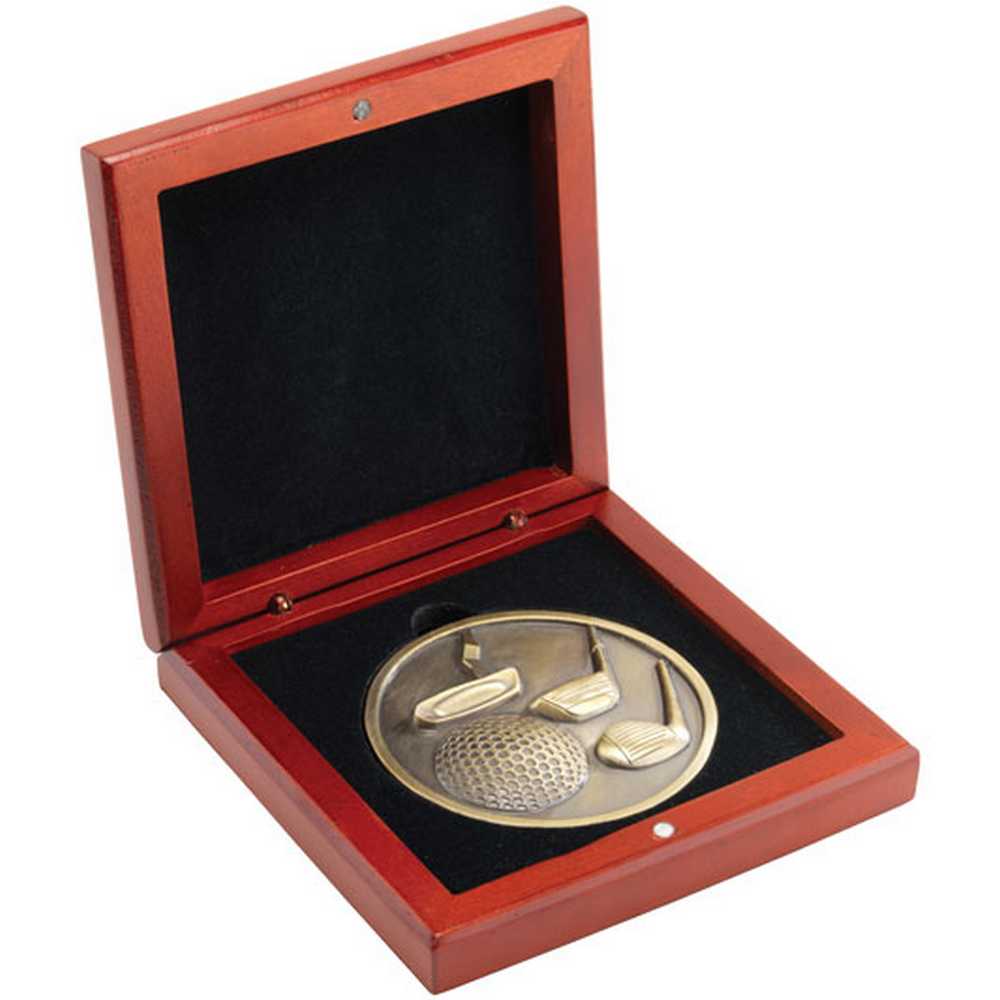 ROSEWOOD MEDAL BOX (70mm RECESS) - 4.25in - Optimum Teamwear