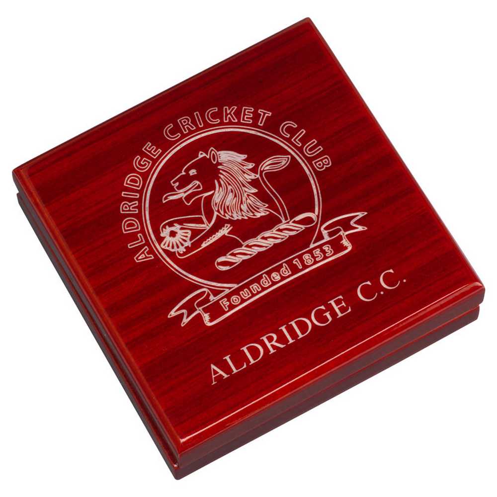 ROSEWOOD MEDAL BOX (70mm RECESS) - 4.25in - Optimum Teamwear