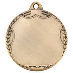WREATH MEDAL (TAKES SP-SHIELD CENTRE) ANTIQUE GOLD - 2.75in - Optimum Teamwear