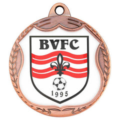 WREATH MEDAL (TAKES SP-SHIELD CENTRE) BRONZE - 2.75in - Optimum Teamwear