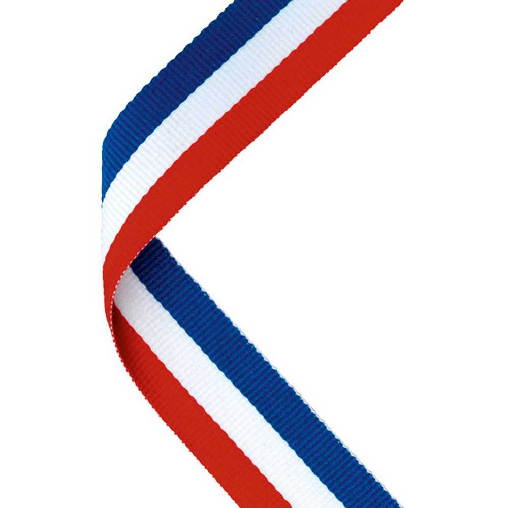 MEDAL RIBBON RED/WHITE/BLUE - 30 X 0.875in - Optimum Teamwear
