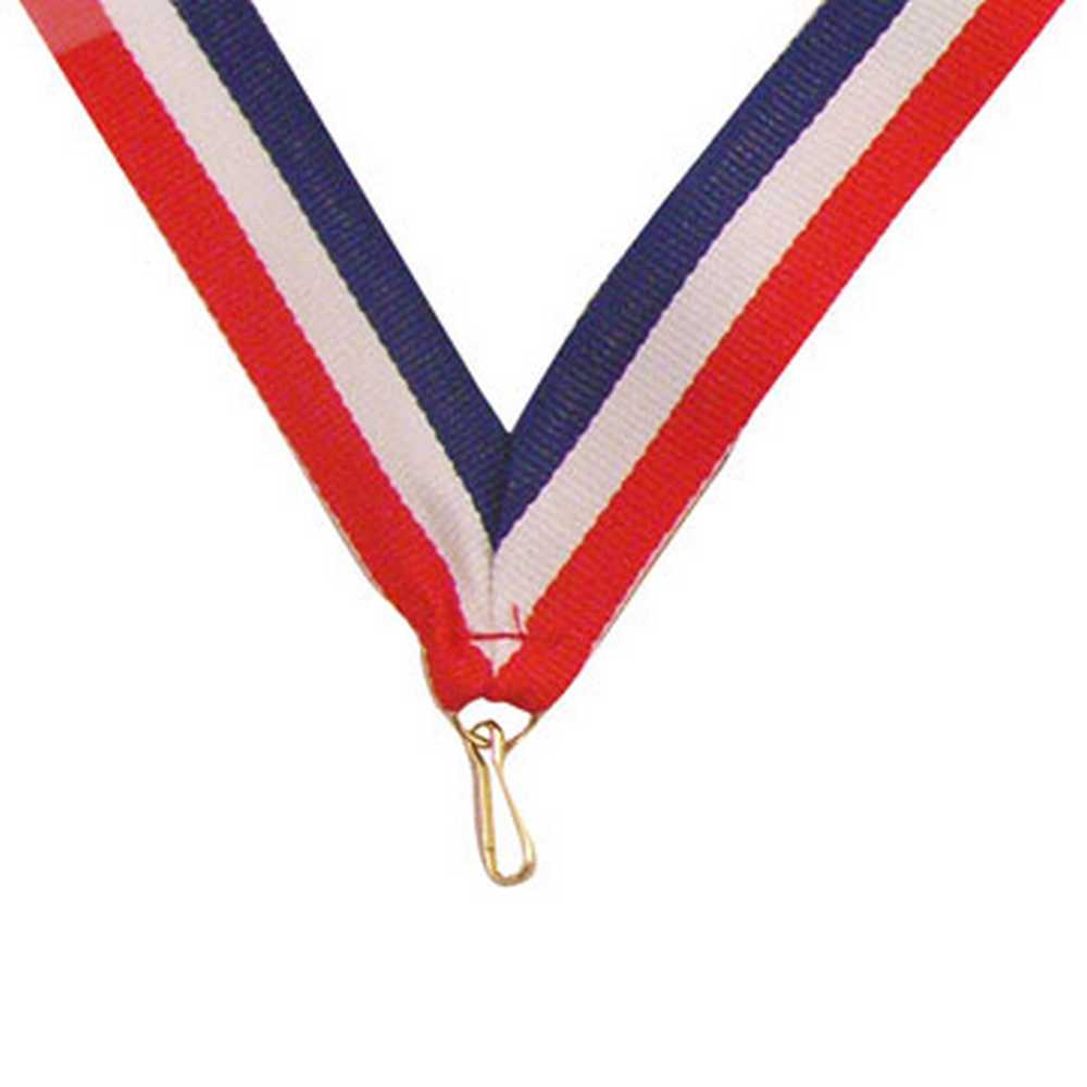MEDAL RIBBON RED/WHITE/BLUE - 30 X 0.875in - Optimum Teamwear