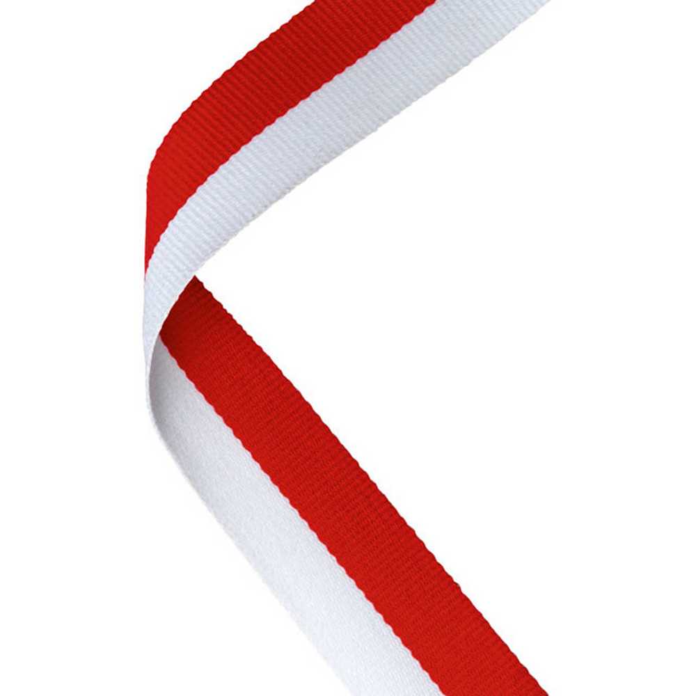 MEDAL RIBBON RED/WHITE - 30 X 0.875in - Optimum Teamwear