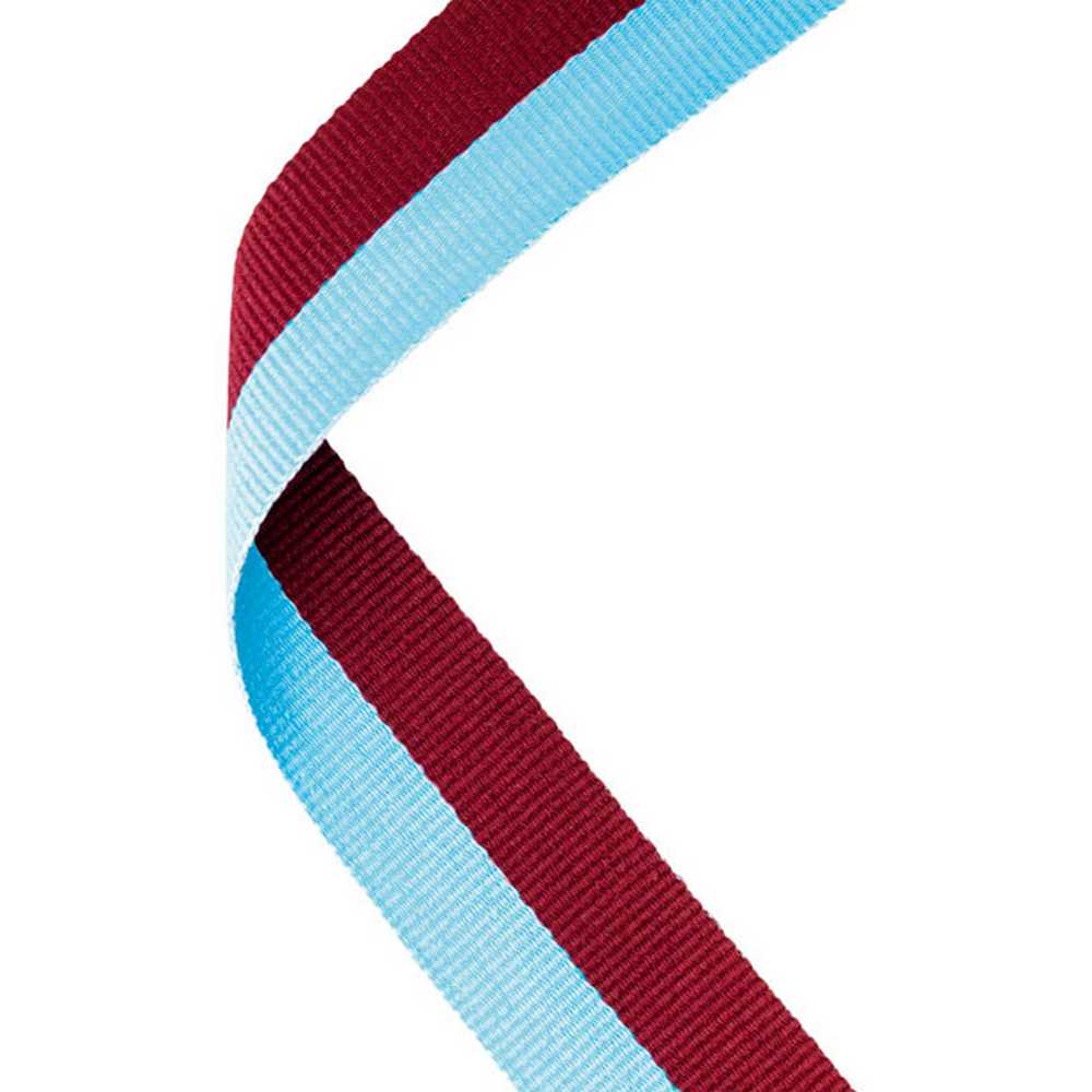 MEDAL RIBBON CLARET/LIGHT BLUE - 30 X 0.875in - Optimum Teamwear