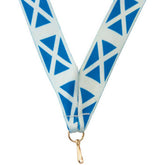 MEDAL RIBBON SCOTTISH FLAG - 30 X 0.875in - Optimum Teamwear