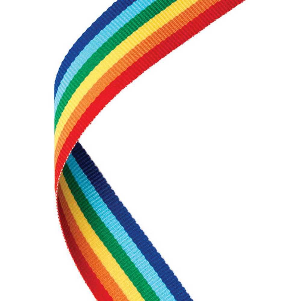 MEDAL RIBBON RAINBOW - 30 X 0.875in - Optimum Teamwear
